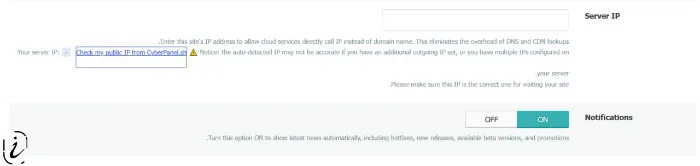 server-ip-settings