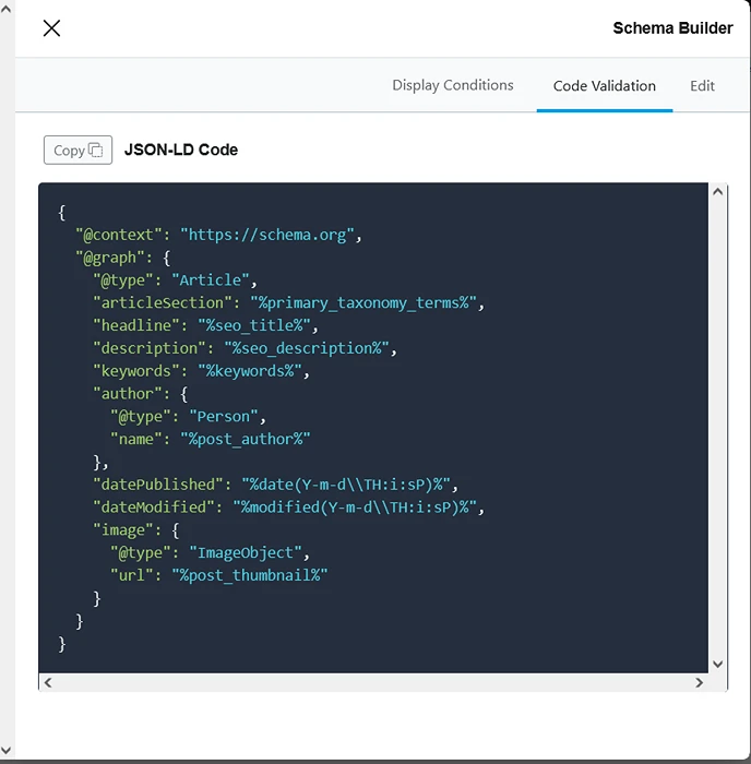 you can write your own code for your schema in this section