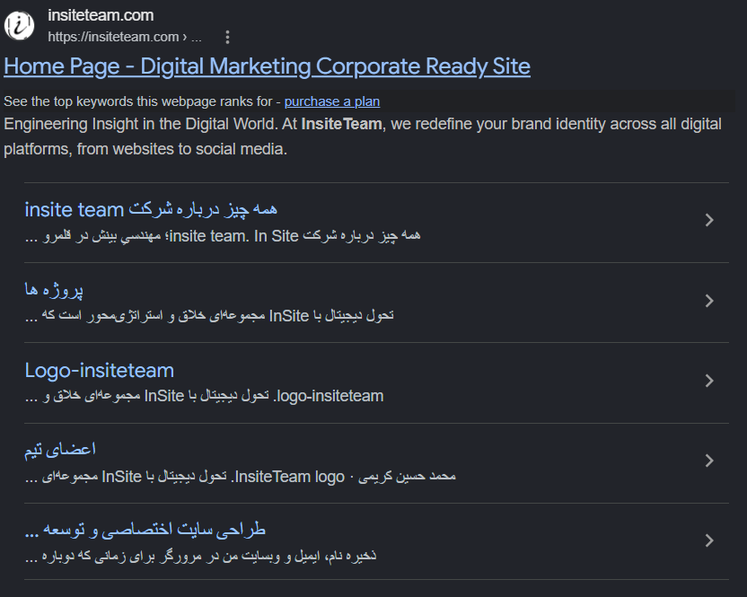schema business for insiteteam